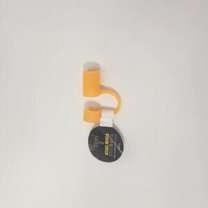 Orange Glow In The Dark Halloween Tumbler Straw Cover